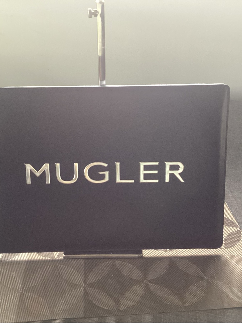 Mugler Black Star Logo Lap Top Bag